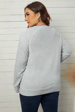 Load image into Gallery viewer, Halloween Pumpkin Leopard Print Plus Size Sweatshirt
