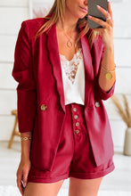 Load image into Gallery viewer, Wavy Collar Single Button Blazer
